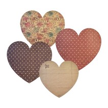 [더조은] 1000 크라프트 하트 편지지 (1p) 문구용품