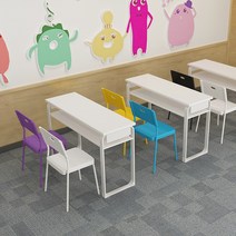 미술학원 책상 테이블 와이드 학원책상 고등학교 학원, 120x50x75 더블 레이어