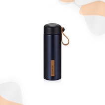 GOOD-soil 디오바코 더블윌 진공구조 스텐 블루링 보틀 350ml, 보온 보냉 내구성 외벽구조