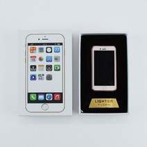 아이폰 라이터 usb 충전식 전기 터보 플라즈마 라이타, 골드