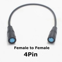 배달전기자전거 1Pcs M8 2 3 4 5 6 핀 전기 자전거 조인트 플러그 Ebike 디스플레이 케이블 방수 여성 옵션, 02 Male to Female, 05 6Pin