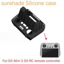 DJI드론 미니드론 DJIFPV조종기2 DJI RC Pro 스마트 컨트롤러 용 고휘도 디스플레이 끈 넥 스트랩 유리 필름 실리콘 케이스 세트 액세서리, for DJI RC sunshade