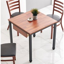 세련된 업소용 2인 소형 수저통 식탁 테이블600(6색) 다이닝룸 비싼 25평, 1.네추럴/화이트