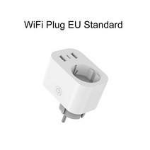 스마트 플러그 스위치 콘센트가리개 diyAVATTO Wifi 스마트 플러그 USB 유형-C 콘센트 EU 표준 16A 원격, 한개옵션1, 01 EU Standard