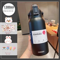 DFMEI 대용량 텀블러 여고 비주얼 316 빨대컵 남성 여행주전자 1. 7L, 인버터 + 무작위 스티커 + 임의의 부속품, 1700ml.