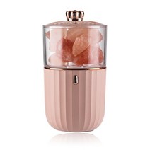 우주인 무드등 오로라 크리 에이 티브 히말라야 소금 밤 빛 침실 머리맡 음소거 수면 밤, 분홍색, 충전식