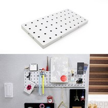 부착용 흰색 페그보 타공판 게시판 진열대 선반 판넬