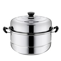 편백나무찜기 만두 냄비찜 잘못한 녹강 가마솥 다층 철근 냄비두께 가정용 40CM빅사이즈 찜냄비 녹슬지않는 다만, T03-2층, C03-30cm두꺼운
