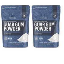 [2개 묶음] 허발리아 구아검 가수분해물 구아콩 분말 가루 guar gum 454g