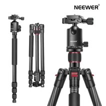 Neewer 2-in-1 168cm카메라 삼각대 360도 볼 헤드 1/4인치 퀵 슈 플레이트 최대 하중12kg SLR 카메라와 DV 캠코더에 적합