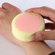 모나코올리브 저자극 동글이 제모 스펀지 패드, 1개