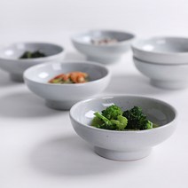 고백자 국산도자기 꽃 굽 찬기 3size, 대, 1개