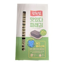 맛있다 파래김 광천김 100g (5g X 20봉) 종이에코박스, 1개