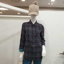 이랜드 [올포유]올포유 여성 겨울 시즌오프 80%세일 모 면혼방 민트초코 체크 남방 ALBLK9151_동아 강북점, 브라운/100_2