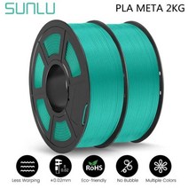 SUNLU PLA 메타 필라멘트 2kg 100 깔끔한 3D 문구 고속, PLA-Meta-Green-2kg