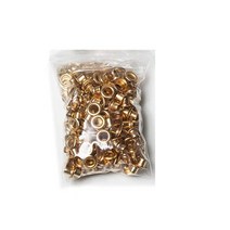 가죽공예 펀치4/6/8/10/12/14mm 100 개/대 Eyelets And Punch 다이 실버 골든 블랙 Leathercaft Clothing S, 02 100pcs gold set_03 8mm