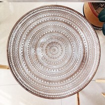 원형 테이블 카페 식탁 작은 라운드 유럽식 스몰 티 거실 심플 고급스러운 빈티지한, 01.C15-트럼펫시멘트볼