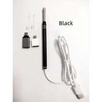 하수구 내시경 카메라 탐지기 5.5MM 귀 클리너 스푼 미니 왁스 청소 안드로이드 전화 PC 용 검사 도구, Black
