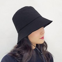 패딩 스티치 벙거지 버킷햇 모자 남녀공용