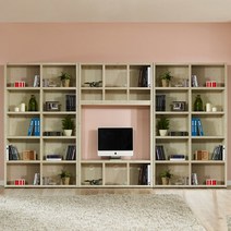 [천삼백케이] [로쏘] 누투스 3900 TV오픈형 책장 풀세트, 월넛