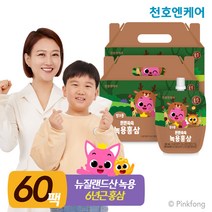 [천호엔케어] 핑크퐁 튼튼쑥쑥 녹용홍삼 30팩 2박스, 2개, 40ml