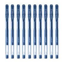 유니 유니볼 시그노 스탠다드 펜 UM-100 0.5mm, 블루블랙, 10개입