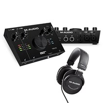 [ 아마존 독일 직구 ] 오인페 AUDIOINTERFACE m-오디오 air192|6암페어 hdh40 - 2개의 xlr 및 오버이어 스튜디오 헤드폰으로 스튜디오 품질 녹음