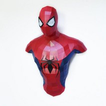 해외직구 3d 종이 모델 스파이더 맨 papercraft 홈 장식 벽 장식 퍼즐 교육 diy 어린이 장난감 생일 선물 2635, iridesent paper
