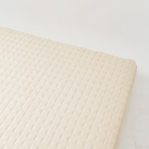 국산 순면 누빔 40수 샤이니 매트리스커버 베이지 퀸 150X205cm