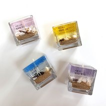 달빛마녀캔들 미니사각 바다캔들 만들기 DIY 키트-(100ml), 화이트머스크, 레드