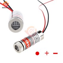 650nm 5mW 산업용 클래스 헤드 유리 렌즈 Focusable 레이저 모듈 레드 포인트라인크로스 조절 빔, [01] point