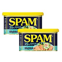 CJ 스팸 25%라이트 200g 마일드, 2캔