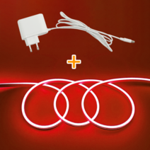 LED 줄 라인 간접 조명 네온 사인 인테리어 게이밍 무드등 길이 5M +전용12V어댑터, 스파이시레드+전용어댑터