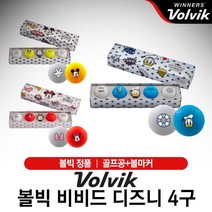 볼빅 비비드 디즈니 롱 4구 세트 골프공 [4구+볼마커], 미니마우스