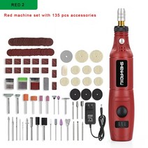 브러쉬 미니 드릴 shenhaoxu 100-240v 조각-펜 dremel-tools accessoraies-set 다기능 전동 공구로 조정 가능한 연삭, psd-010-red2, EU 플러그 100-240v