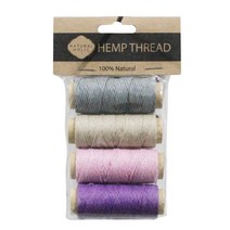 세기텍스타일 0.8mm 25yard 햄프끈 4개입 세트 (13color), 23m, No.10