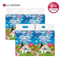 [유니참] LG 매너웨어 애견기저귀 여아용 M 34P x 4팩, 상세 설명 참조, 상세 설명 참조, 상세 설명 참조