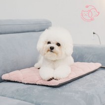마이또 팻럽 반려동물 온열매트 전용커버, 차콜 네모