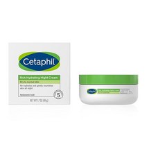 세타필 CETAPHIL 리치 하이드레이팅 크림 Hyaluronic Acid 50ml 중건성 피부 즉각적이고 오래 유지됨 무향 피부과 전문의 추천 브랜드, 1.7 Ounce (Pack of 1)
