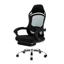 파란들 그래비티 에어 메쉬 리클라이너 침대형 사무실 컴퓨터 의자 PJ01005, 올블랙