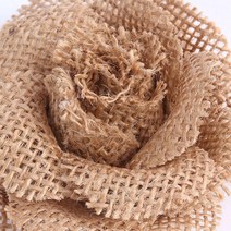 [풀리줄리] DIY부자재 데코 장미꽃 리폼재료 장식부자재 린넨 (브라운)