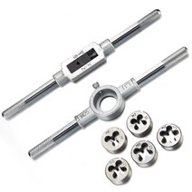 손상된 볼트 너트 나사산 제작 가공 핸드탭 탭다이스 12pcs 세트, 12개