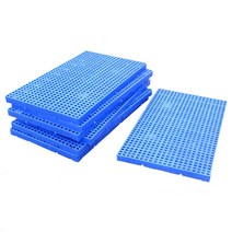 플라스틱 깔판 파레트 수출용 규격파렛트 경량 창고, 로얄 블루 라운드 홀 400x400x50, 1개
