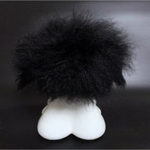 [댕댕픽]얼굴위그(기본) 블랙 댕댕픽 애견미용 강아지 얼굴 위그털 도그위그 시험 자격증