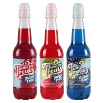 Time for Treats 무설탕 체리 블루 라즈베리 & 수박 스노우 콘 시럽 3팩 VKP1096 1146409, Sugar Free - Cherry, Blue Rasp
