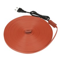 우주전열 동파방지 수도 배관 계량기 브라운 열선 자동센서형 설치용이 난연성 실리콘 길이선택, 10m