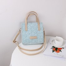 생일선물 핸드메이드 퀼팅가방 털실 diy 재료가방 절친 여자친구 선물 기모실 수제가방