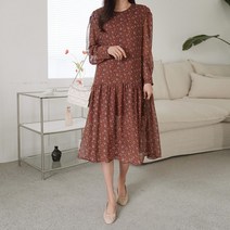 아이엠수 벤자민 쉬폰 프릴원피스