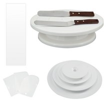 케이크돌림판 정장 조합 케이크 턴테이블 스탠드 다기능 DIY 장식 액세서리 주방 베이킹 도구 세트