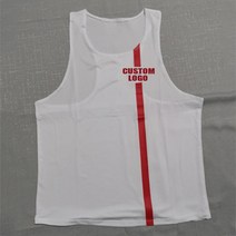 마라톤 상의 싱글렛 복 육상 탱크 탑 러닝 스피드 피트니스 셔츠 남성 의류 남자 5, m, 화이트-로고